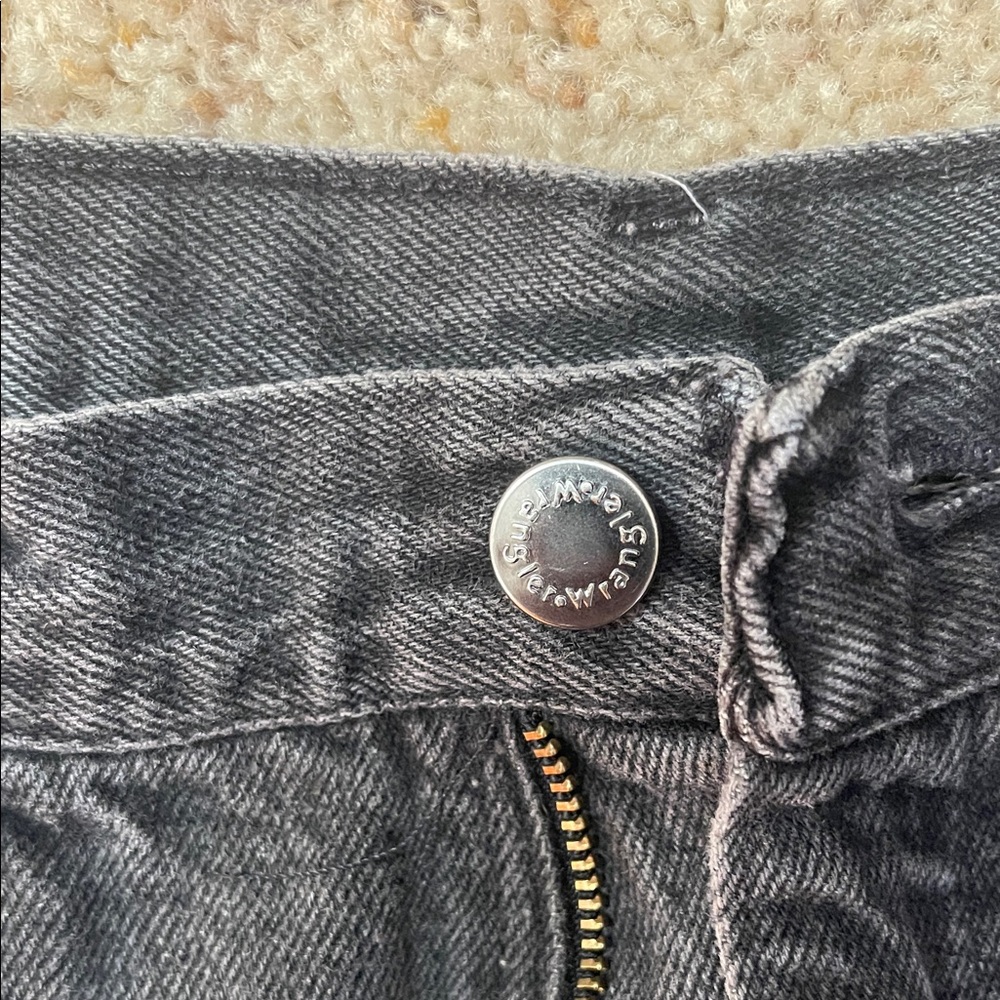 Wrangler Vintage Black Jean cut off Shorts - Picture 2 of 6